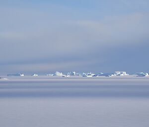 Sea ice frozen off station