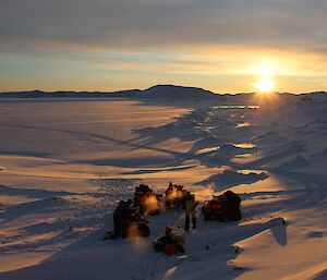 Expeditioners continue to attempt starting the quads