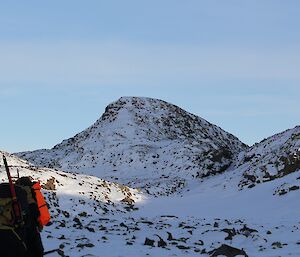 Expeditioners from Davis trek through the snow-covered Vestfold Hills