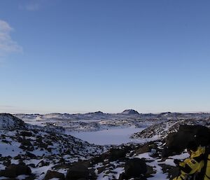 View of the Vestfold Hills on the way to Brookes hut