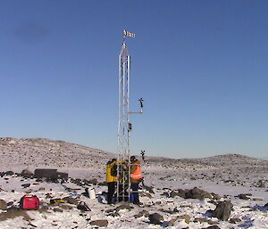 The new Heidemann Valley AWS standing after erection