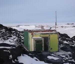 Bandits hut, on a rocky island in the Vestfold Hills