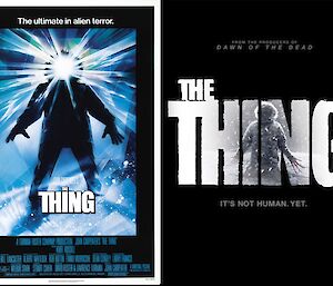 A poster for the two movies of ‘The Thing’ a traditional Davis end of Midwinter Day event