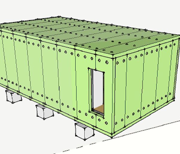 BIM model of the new Davis Hydroponics building