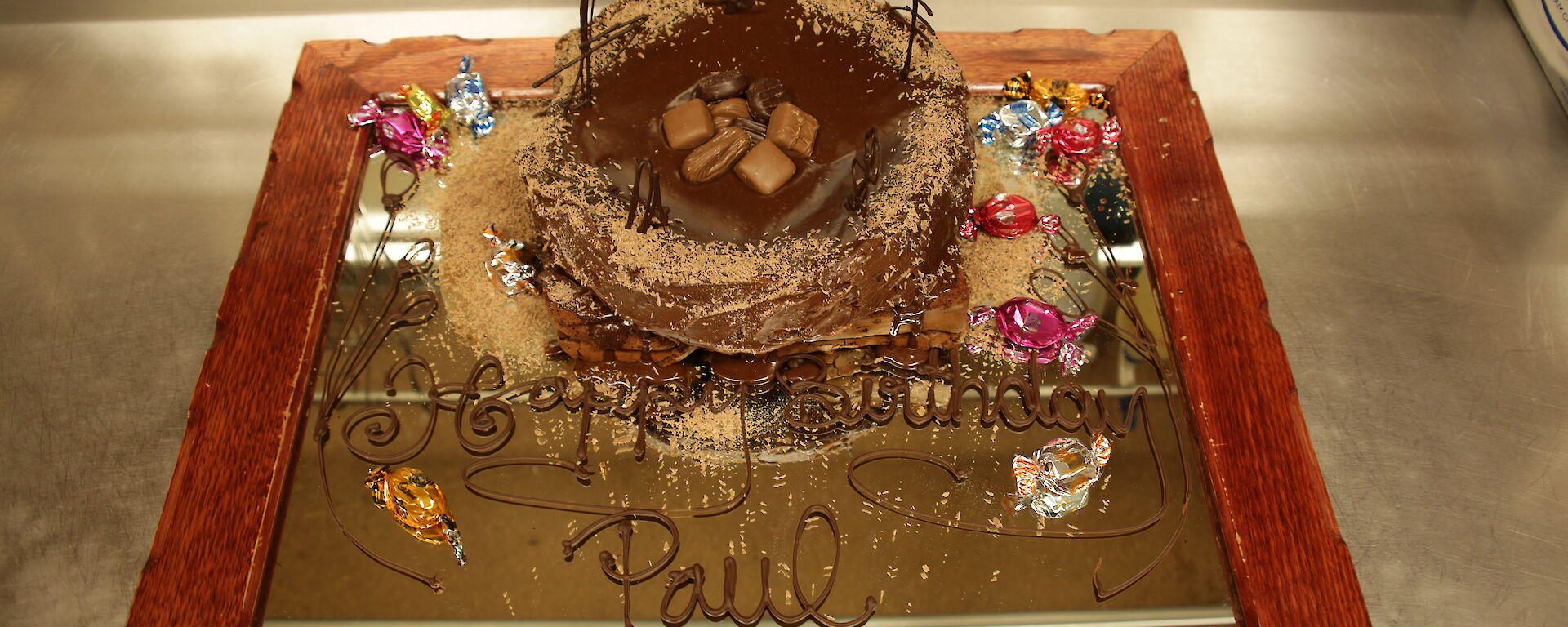Paul Deveralls birthday cake