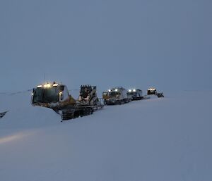 Convoy returning to station