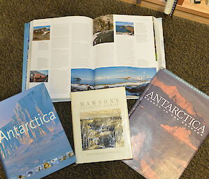 Four of the Antarctic books available