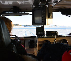 Driving out onto the sea ice from Bandits in the Hagg