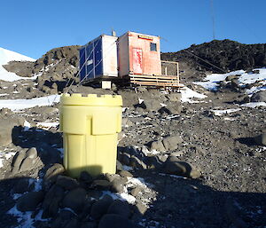 Fuel supply in front of Platcha hut
