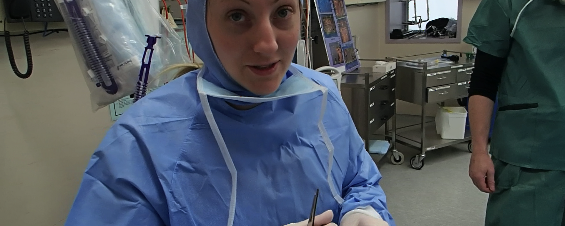 Jen Proudfoot at the Davis Operating Theatre open day