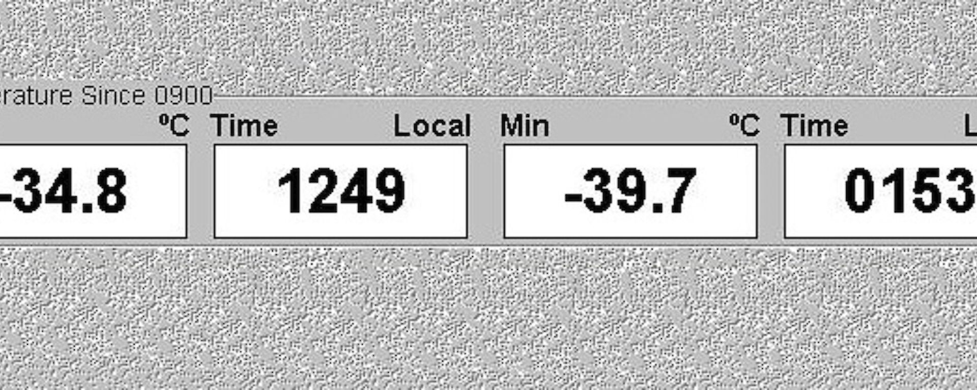 The coldest temperature for September at Davis