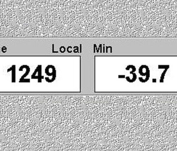 The coldest temperature for September at Davis