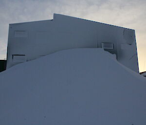 Snow covered LQ and bliz tail after the last blizzard at Davis