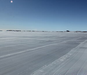 A view of the Davis sea ice landing area