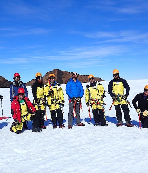 The nine members of the SAR team: Sharky, Lotter, Rhys, Shoey, Fitzy, Bryce, Tony, Marc & Jock.
