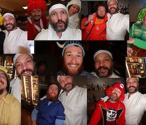 A mural of selfies from Tony with others at the Rubik’s Cube party on the weekend.