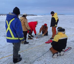 Setting up the winch for the Hägg ramps.