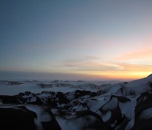 A sunset at Bandits looking out over Prydz Bay.