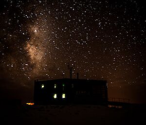 The night sky at Davis station, the stars seem extra bright.