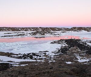 Ellis Rapids — an area of open water in Ellis Fjord due to strong tidal currents.