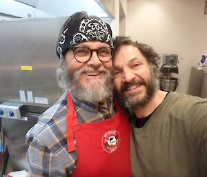 Morning slushies: Barry B1 and Tony.