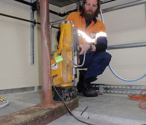 Sharky testing equipment in the treatment plant.