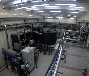 A view of the Waste Water Treatment Plant from above.