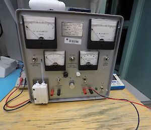 Another piece of electrical equipment, an ozone test unit, used for sonde characteristics.
