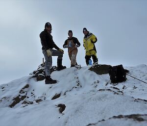 Shoey, Bryce and Barry B2 on Stalker Hill.