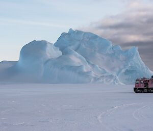 An iceberg with the pink hagg.