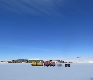 The Mawson welcoming party.