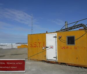 An old container building