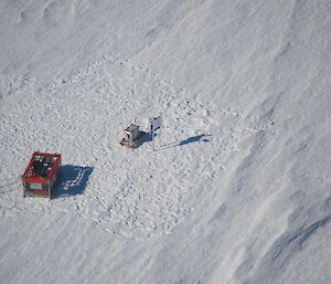 A science installation on the ice