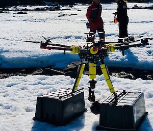 A drone on the ice