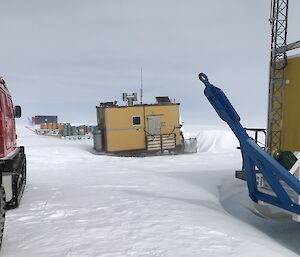 Plateau ski landing area set-up