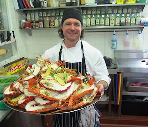 Chef Benny with part of our Christmas dinner