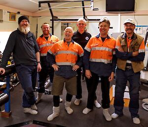 The trades team who worked on our new gym