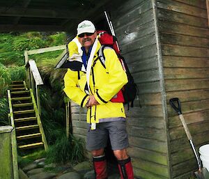 Pat at Green Gorge hut