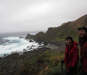 Anna and Andrea at Sellick Bay