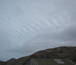 Cloud wave feature seen in the skies above Macca station during September