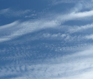 Blue skies with high cloud