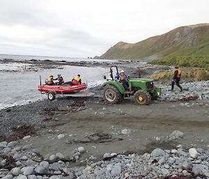 Lionel launching Jac, Tim and Jane in the IRB