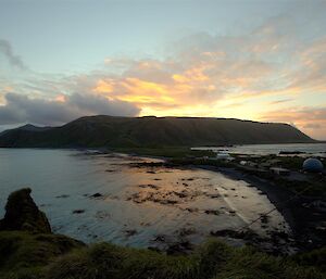 Sunset over the plateau