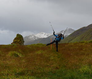 Ranger Rowena enjoying her work