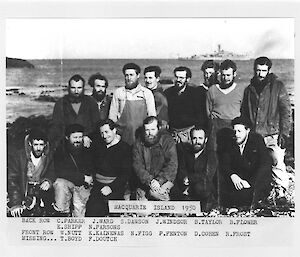 A group portrait of the 1951 ANARE