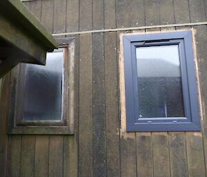 New window and old window side by side