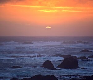 Sunset at Bauer Bay