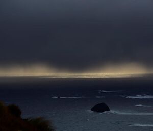 The ever changing weather and sky — looking west from Doctors Track