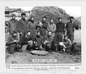 An old B&W photo of a group of men