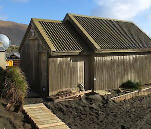 A small wooden building known as “Chippie’s Church”